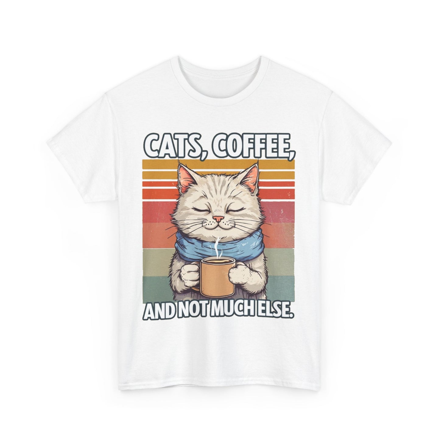 Cats, Coffee and not much else. Heavy Cotton T-Shirt