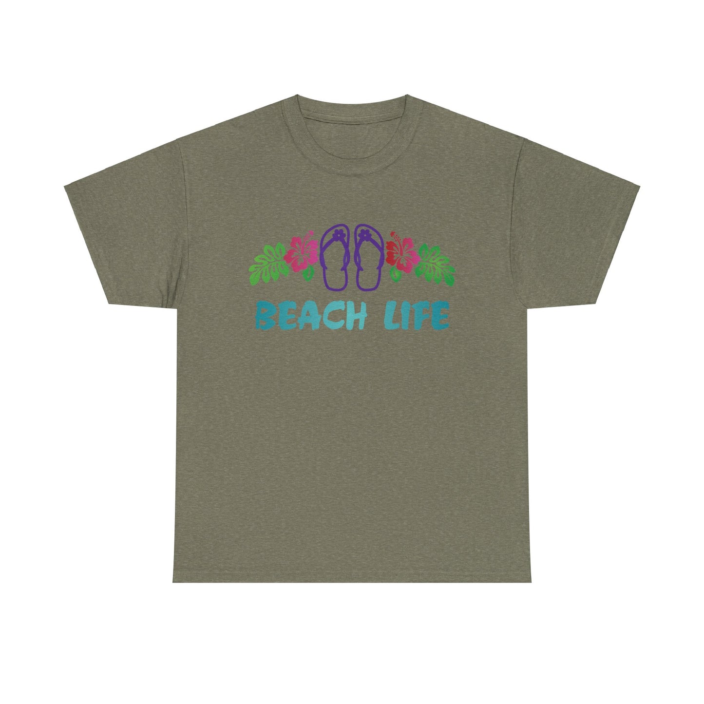 Beach Life, Heavy Cotton T-Shirt