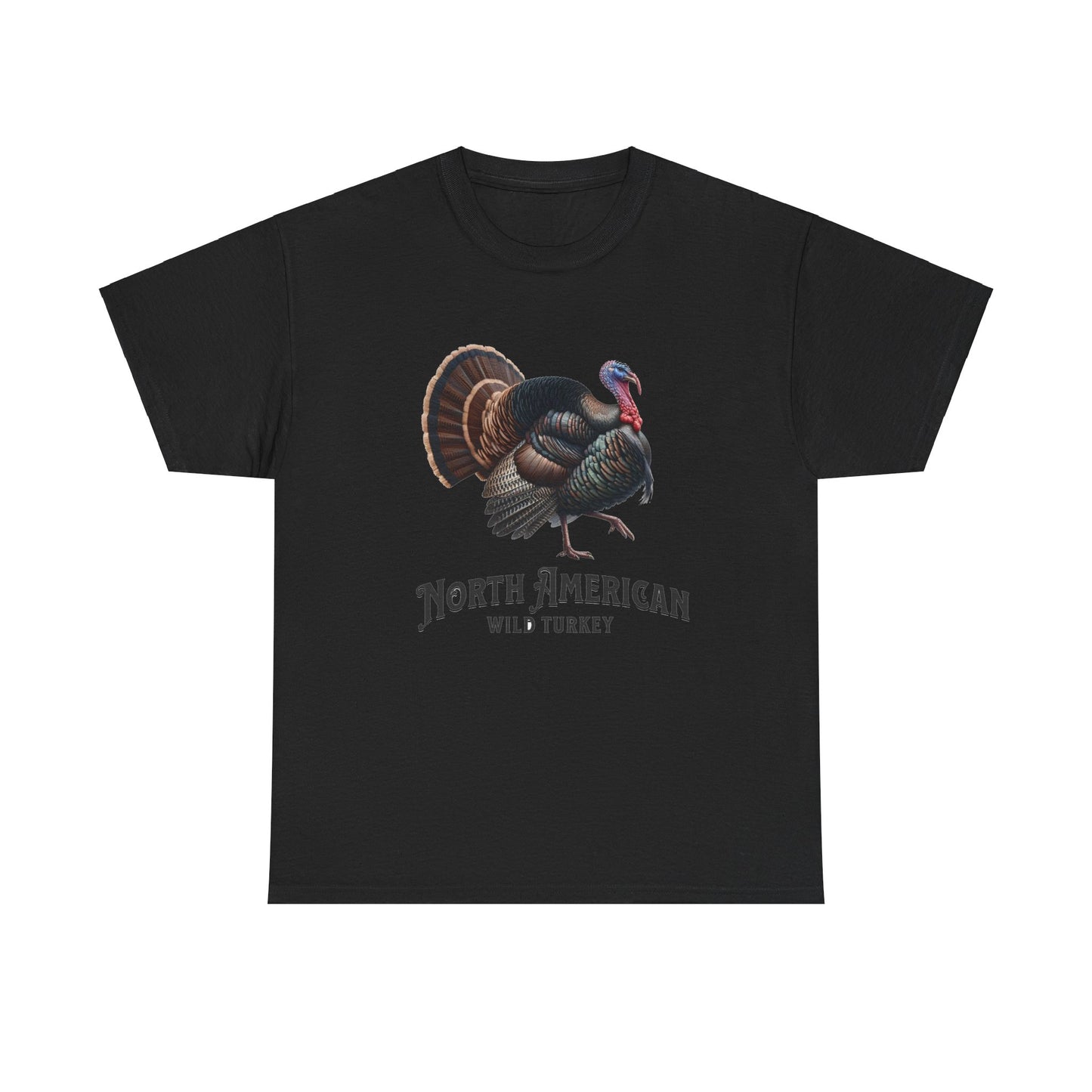 North American Wild Turkey. Heavy Cotton T-Shirt