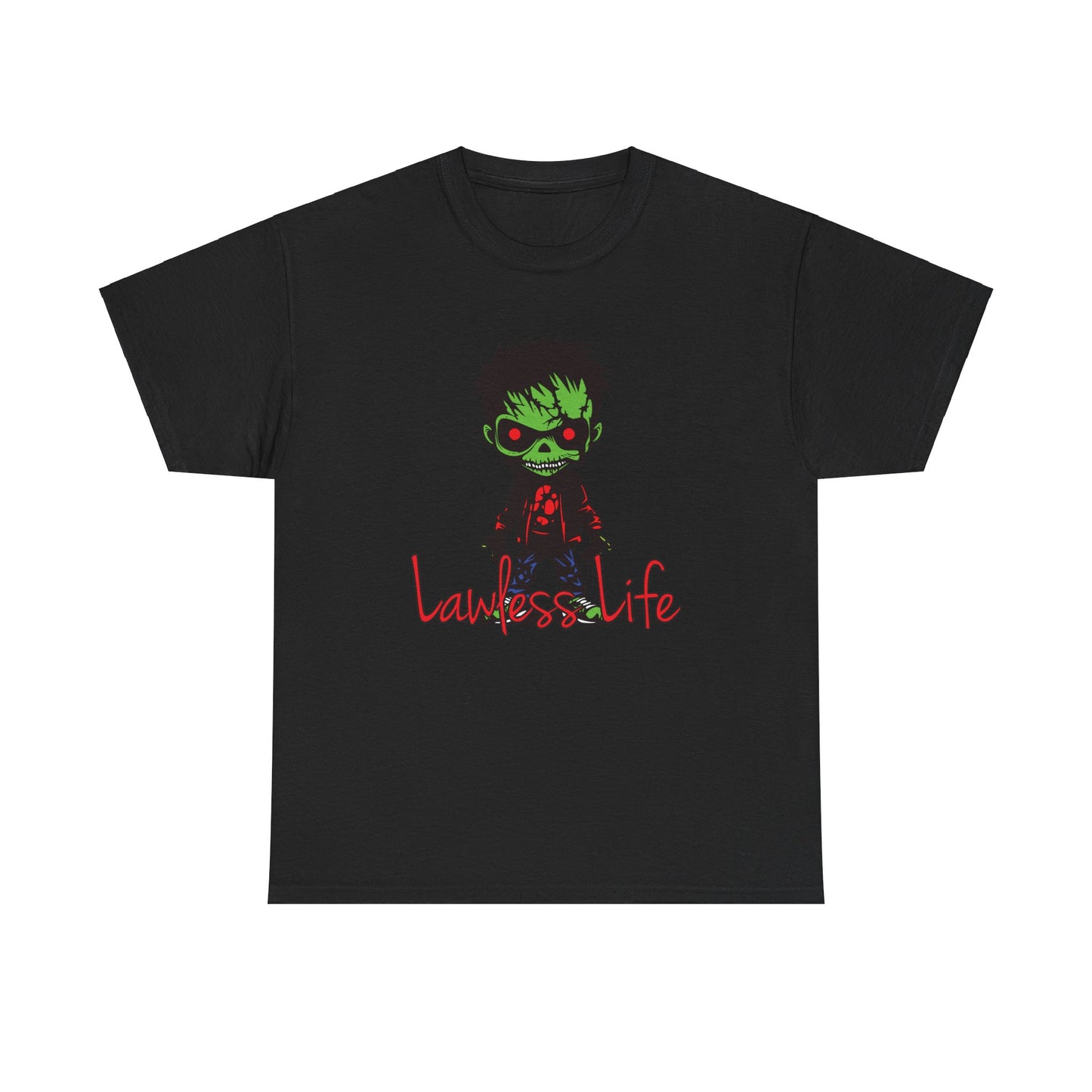 Lawless Life Zombie. Heavy Cotton T-Shirt