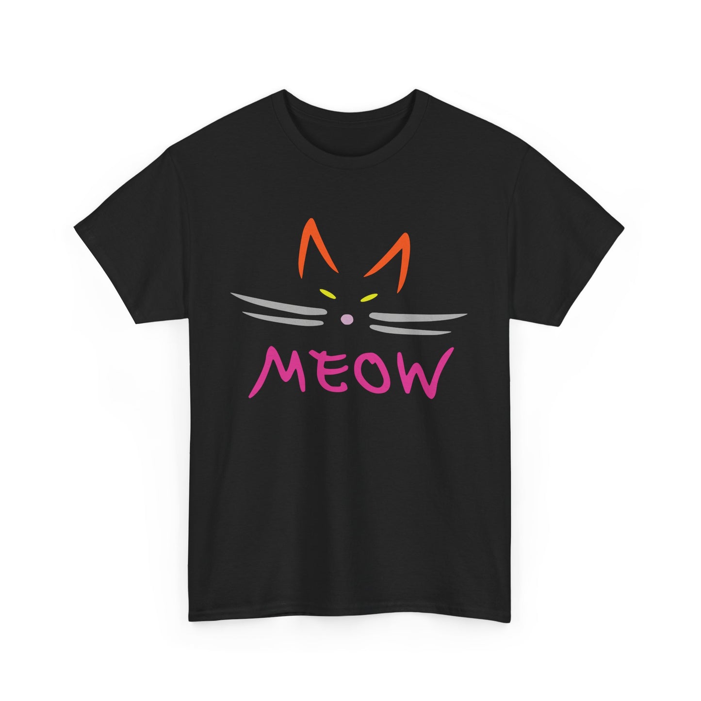 Meow. Heavy Cotton T-Shirt