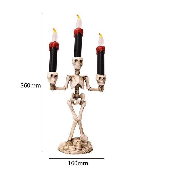 Halloween skeleton candles  decoration