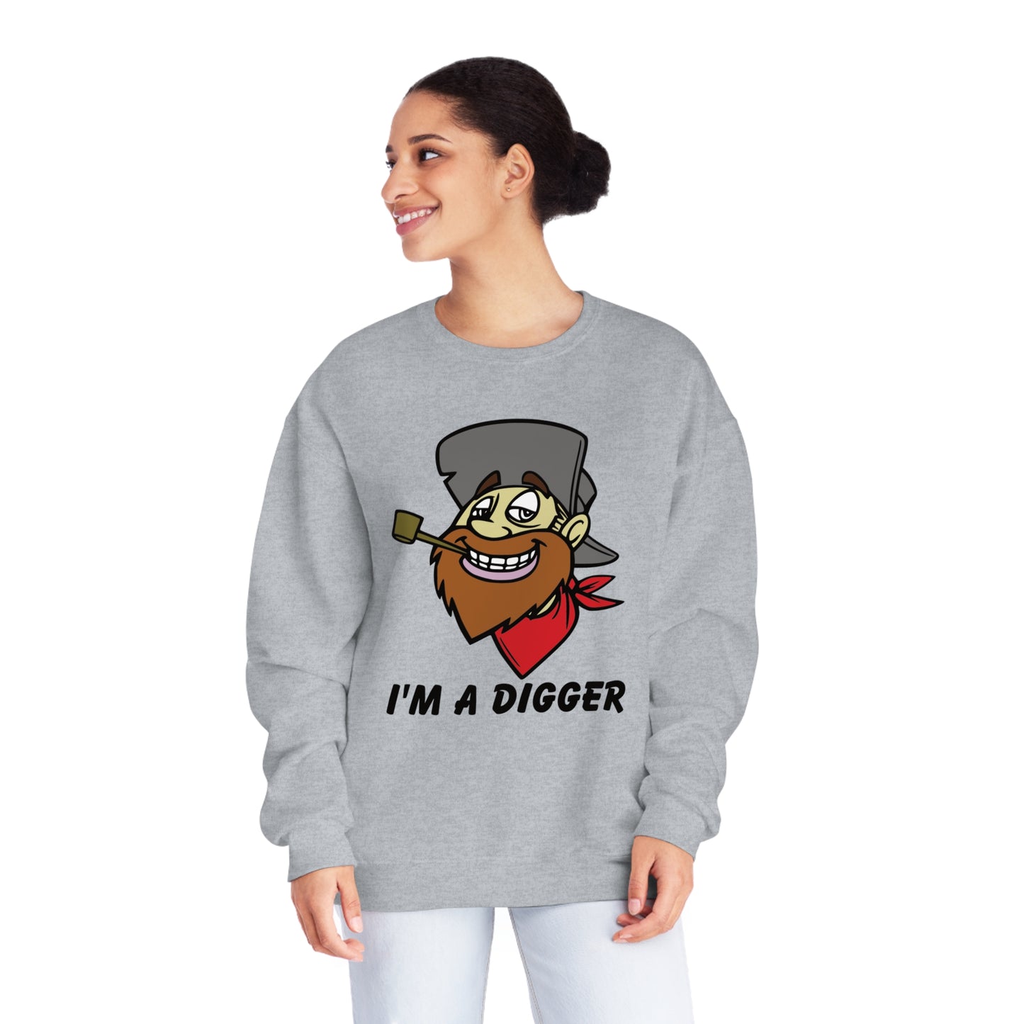 I'M a Digger, Unisex NuBlend® Crewneck Sweatshirt