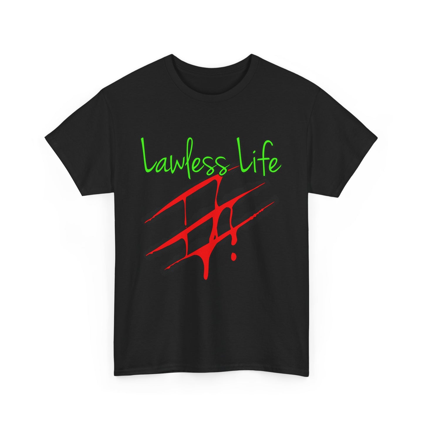 Lawless Life Bloody Scars. Heavy Cotton T-Shirt