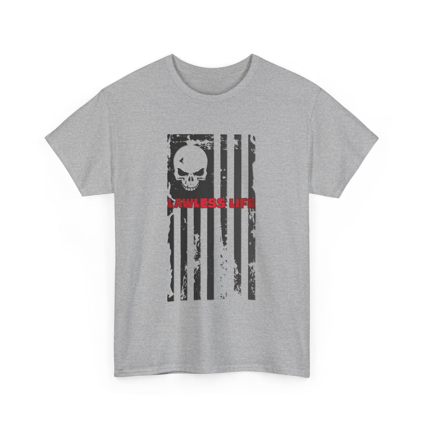 Lawless Life Flag. Heavy Cotton T-Shirt