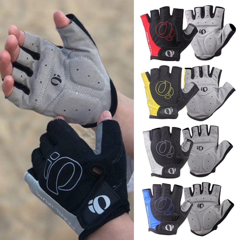 Bicycle Half Finger Microfiber Breathable Short Finger Gloves