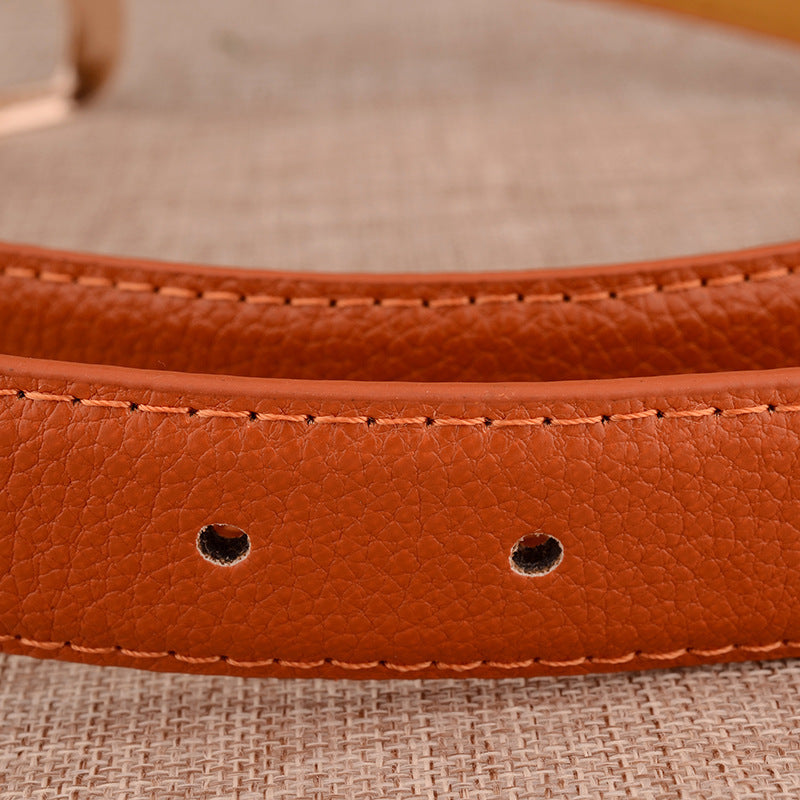 Casual Imitation Leather Belt