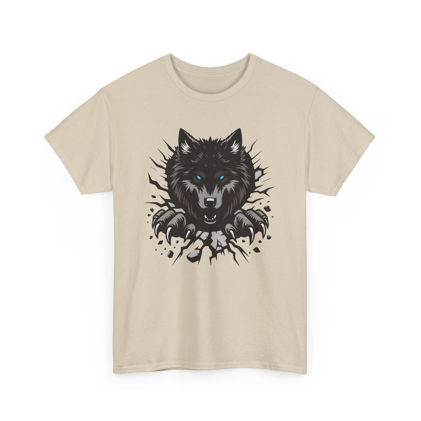 Breaking Out Wolf. Heavy Cotton T-Shirt