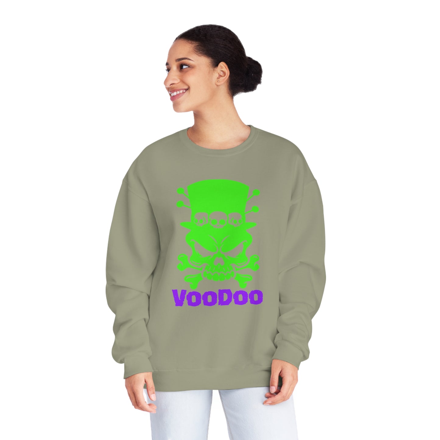 VooDoo Skull, Unisex NuBlend® Crewneck Sweatshirt