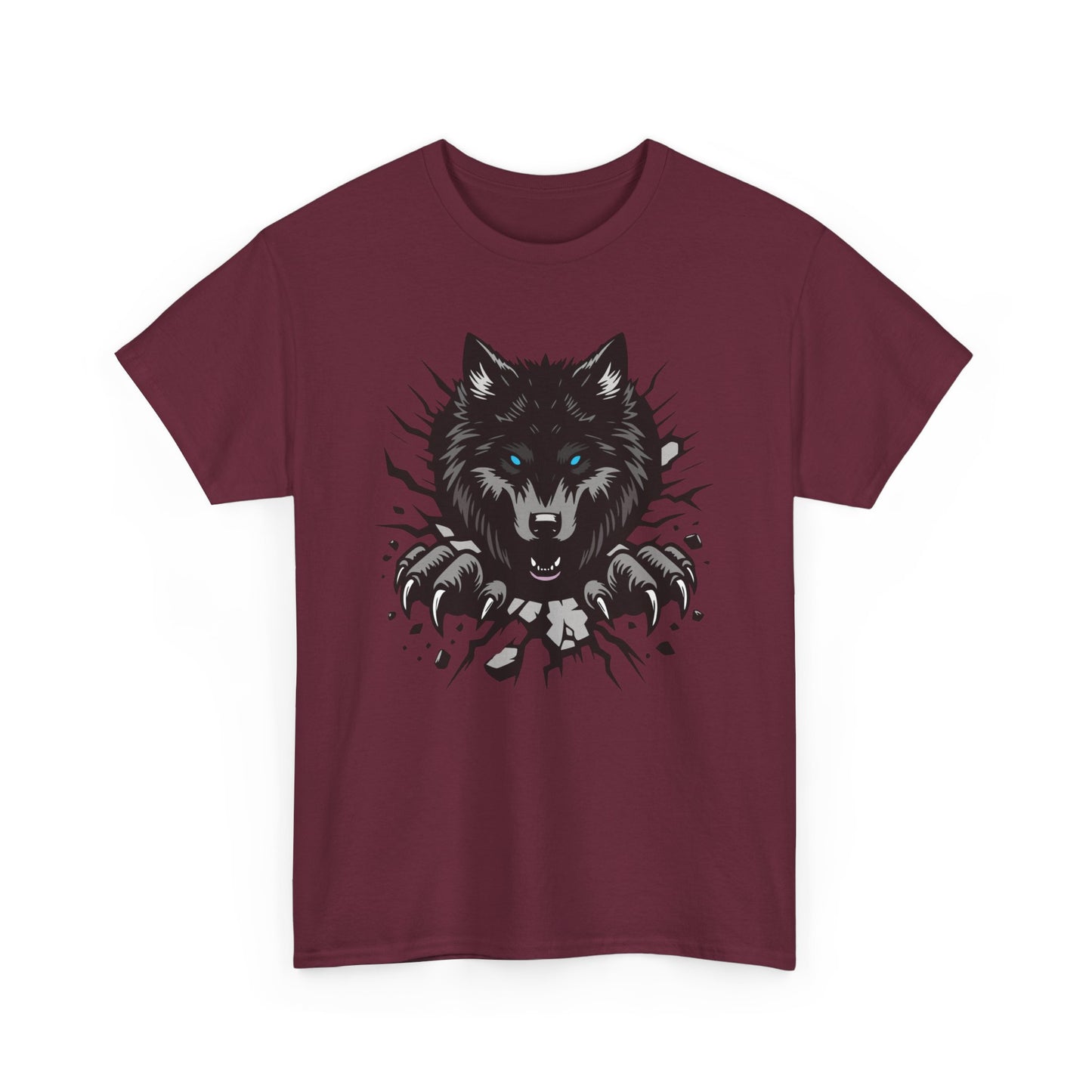 Breaking Out Wolf. Heavy Cotton T-Shirt