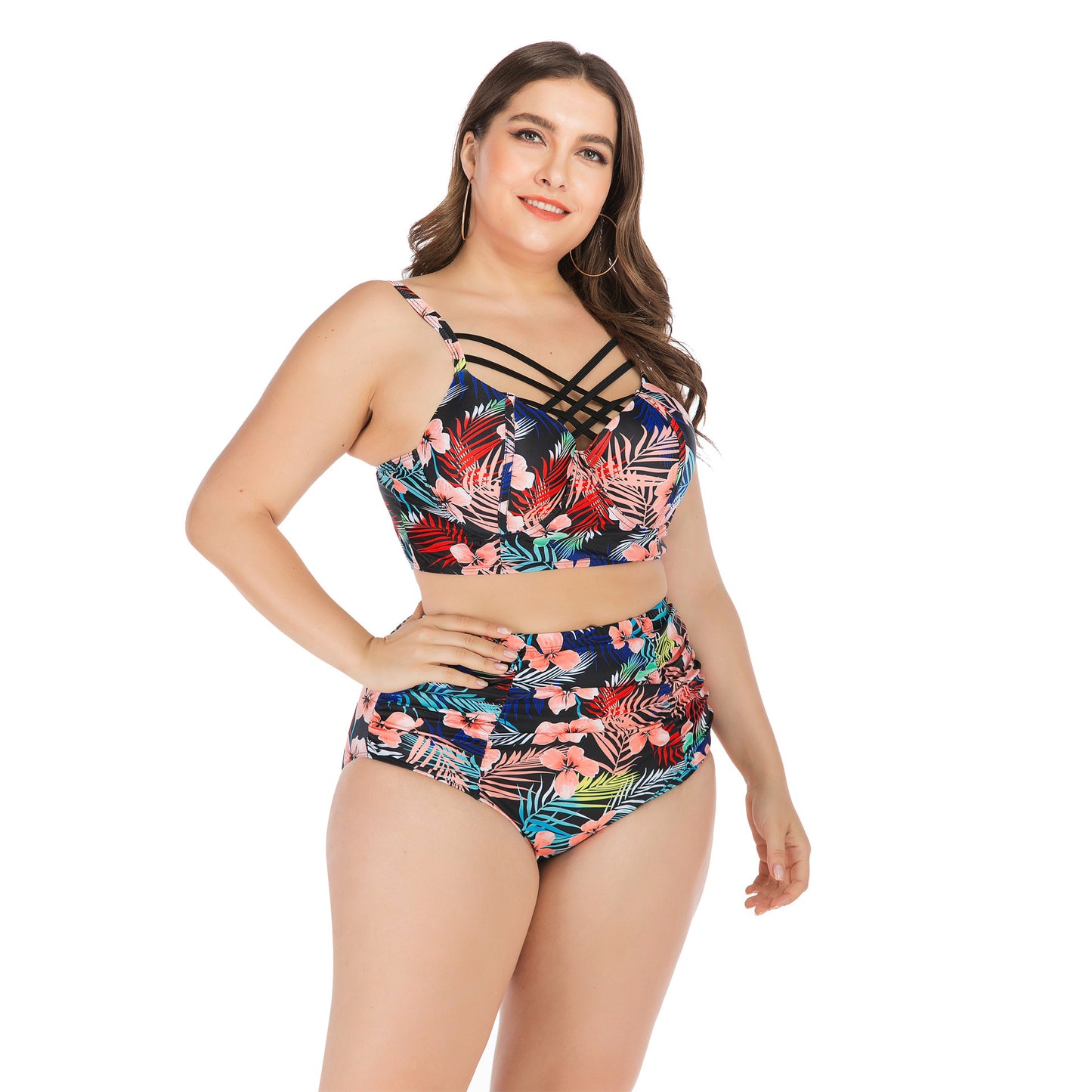 Plus size underwire swimsuit