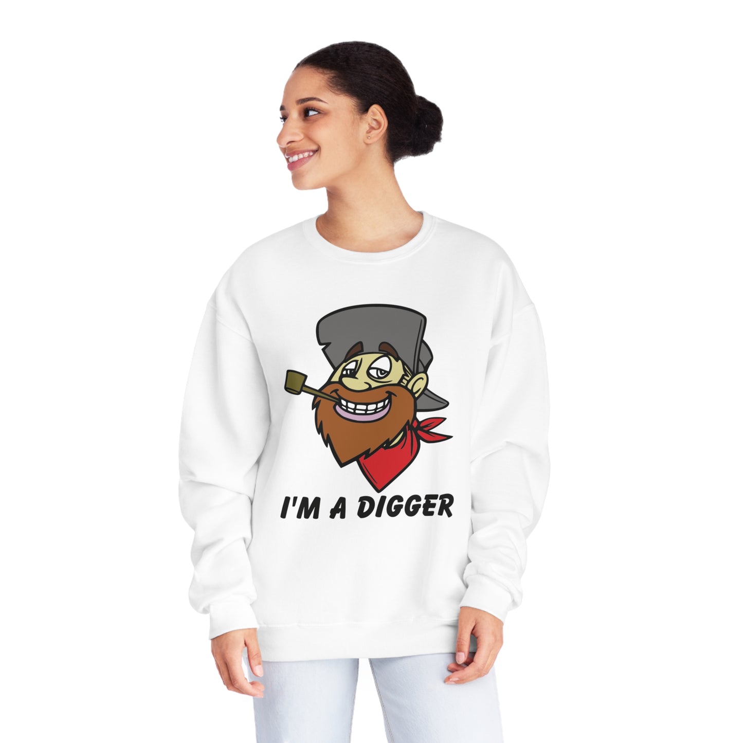 I'M a Digger, Unisex NuBlend® Crewneck Sweatshirt