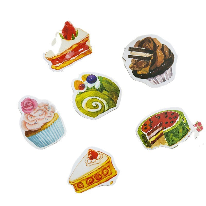 Sweetheart Cake Stickers 50 Pieces