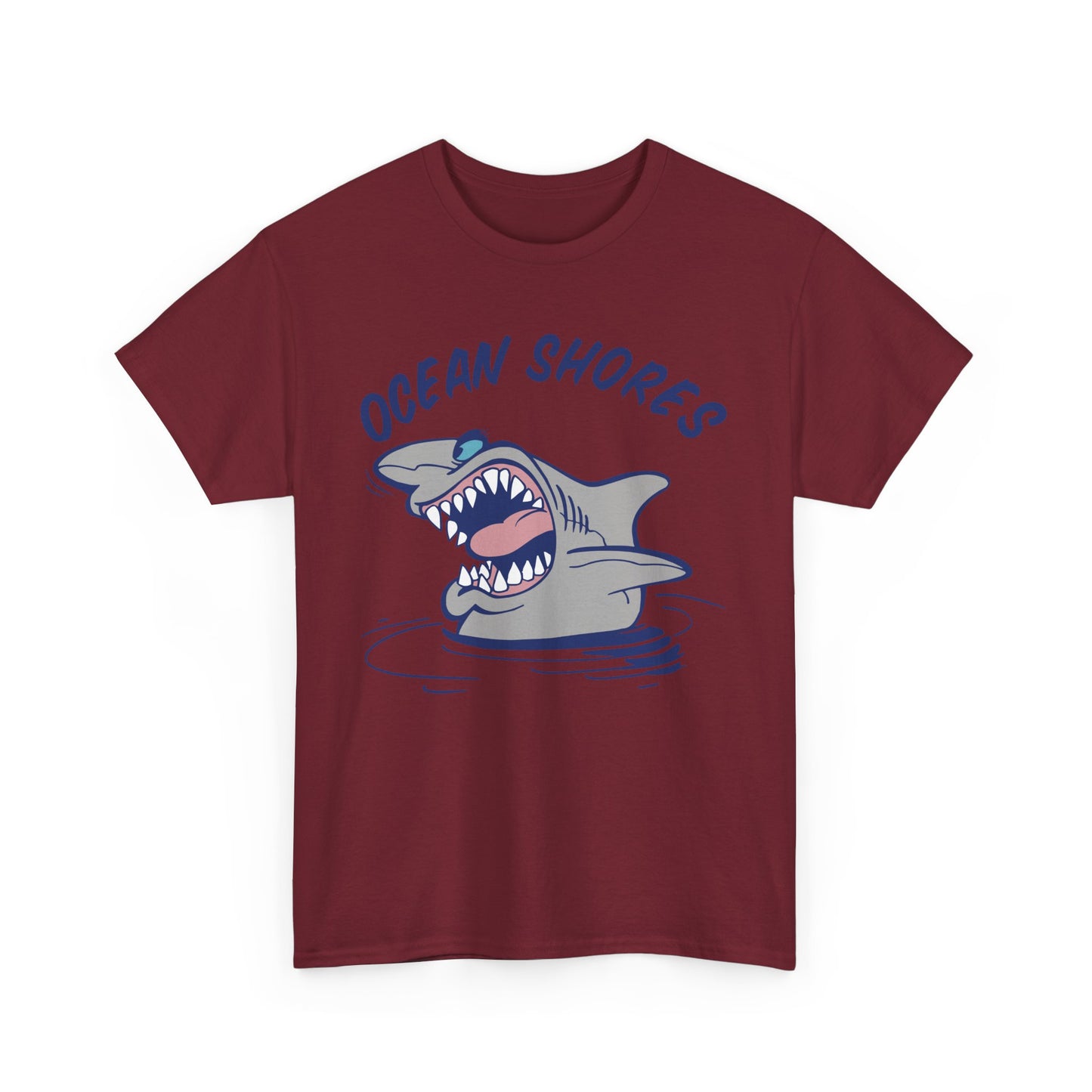 Ocean Shores Shark, Heavy Cotton T-Shirt