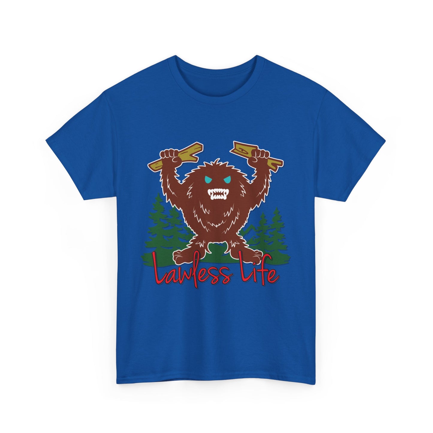 Lawless Life Sasquatch. Heavy Cotton T-Shirt