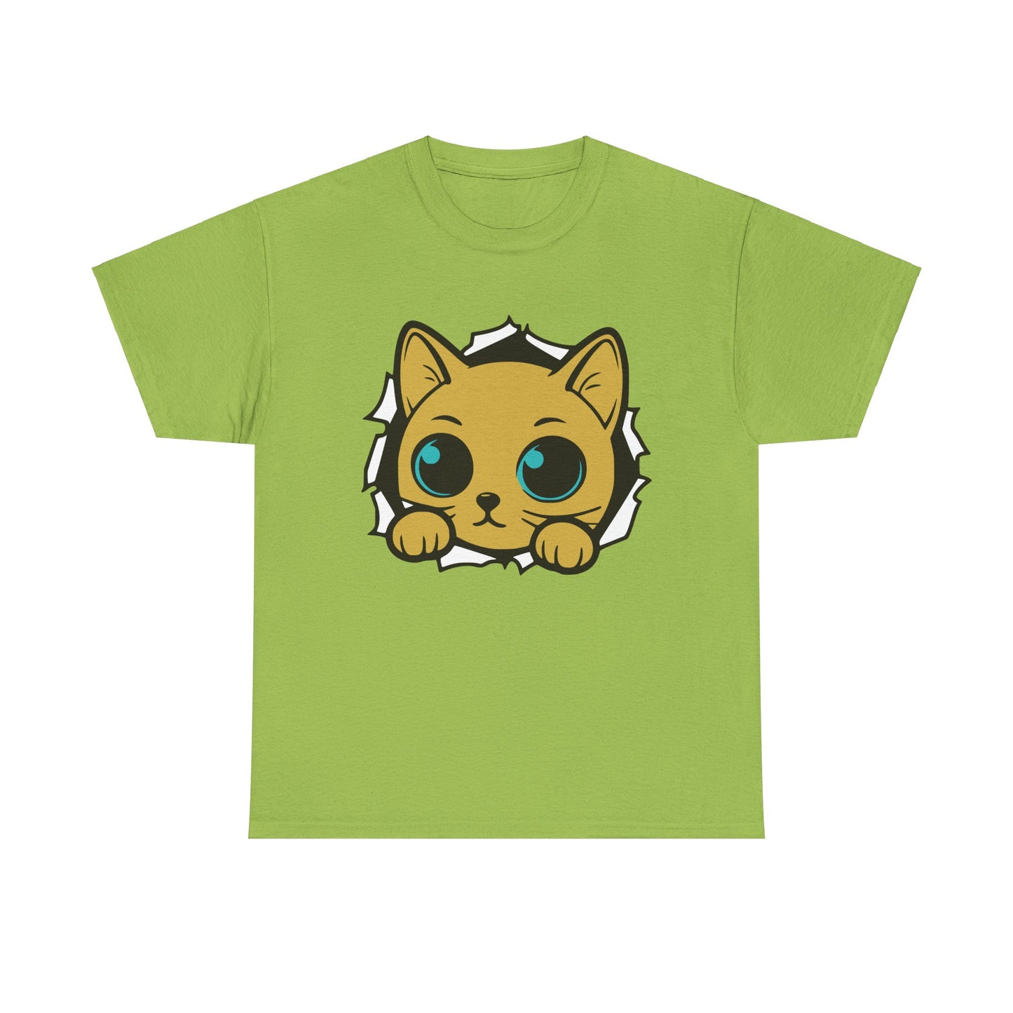 Breaking out Cat. Heavy Cotton T-Shirt