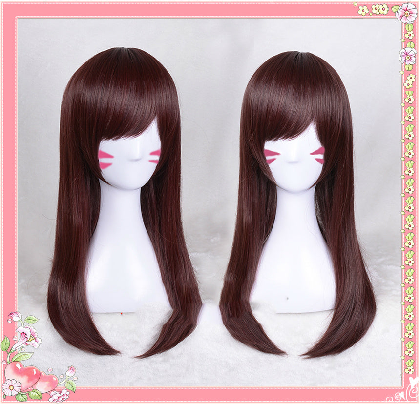 DVA songhana chestnut Cosplay wig