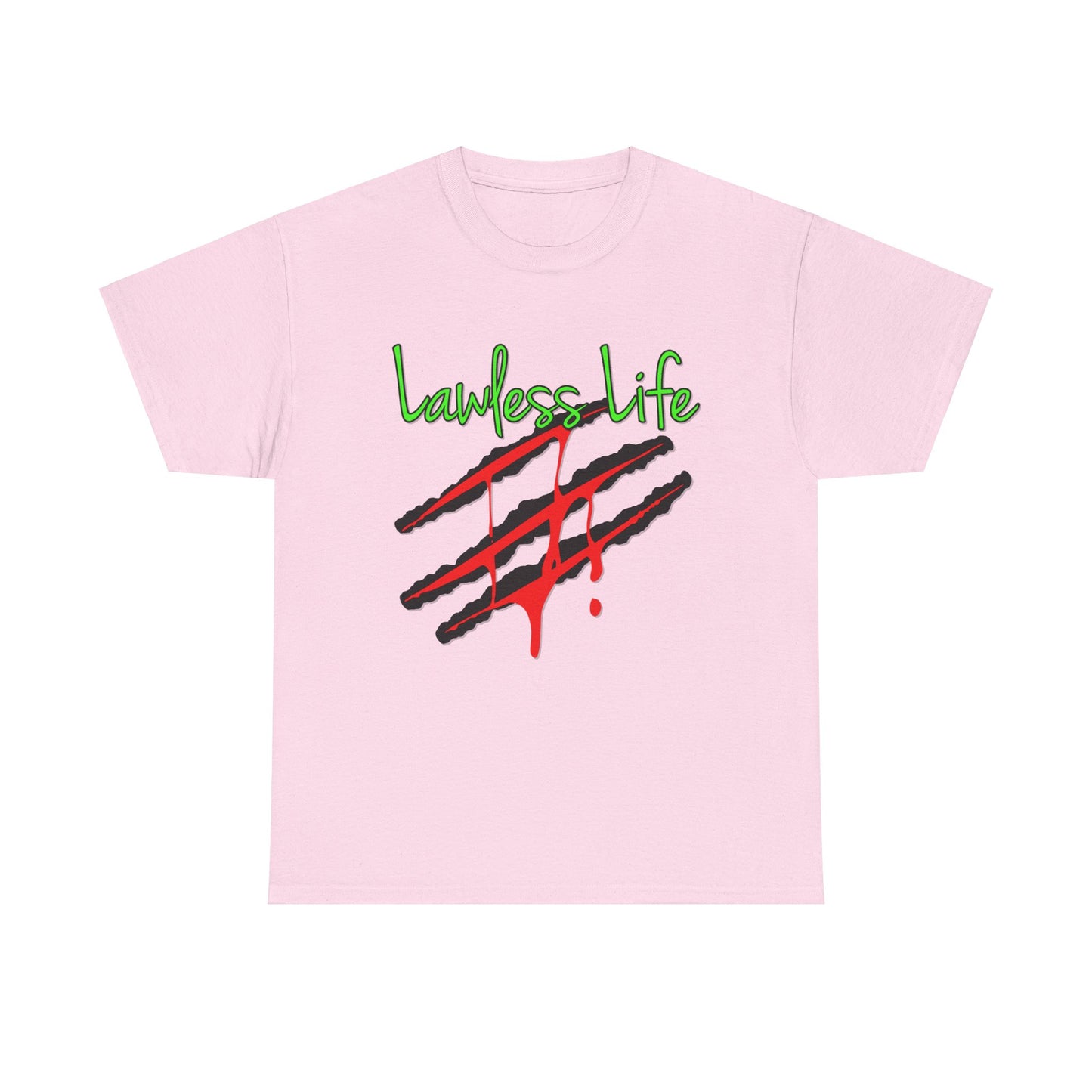 Lawless Life Bloody Scars. Heavy Cotton T-Shirt