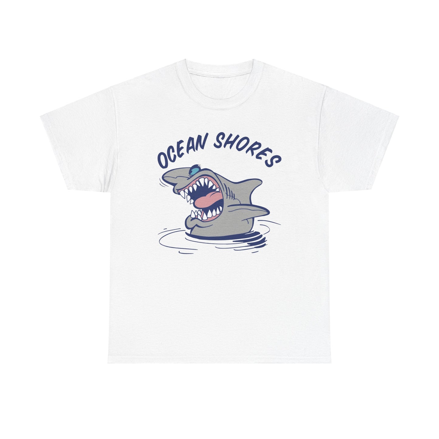 Ocean Shores Shark, Heavy Cotton T-Shirt