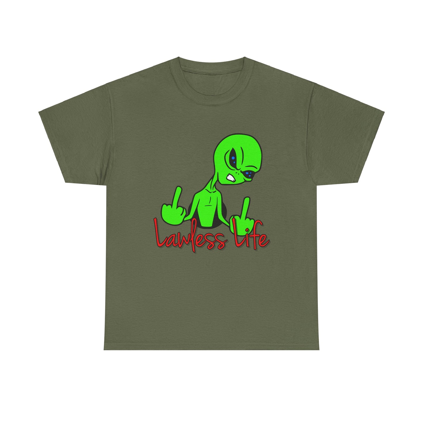 Lawless Life Alien. Heavy Cotton T-Shirt