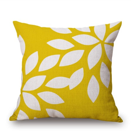 Geometric print cushion cover