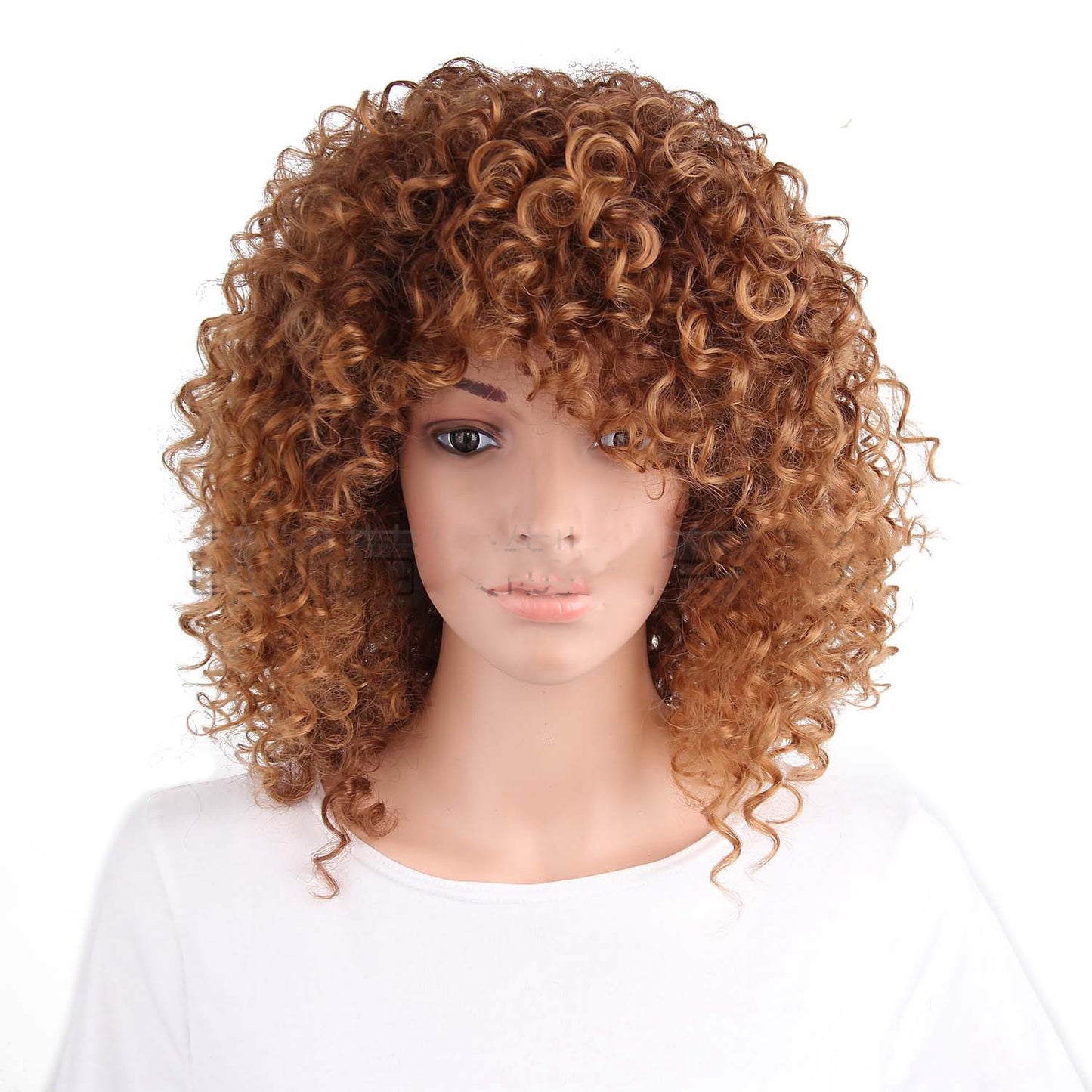 Matte silk small volume oblique bangs hood