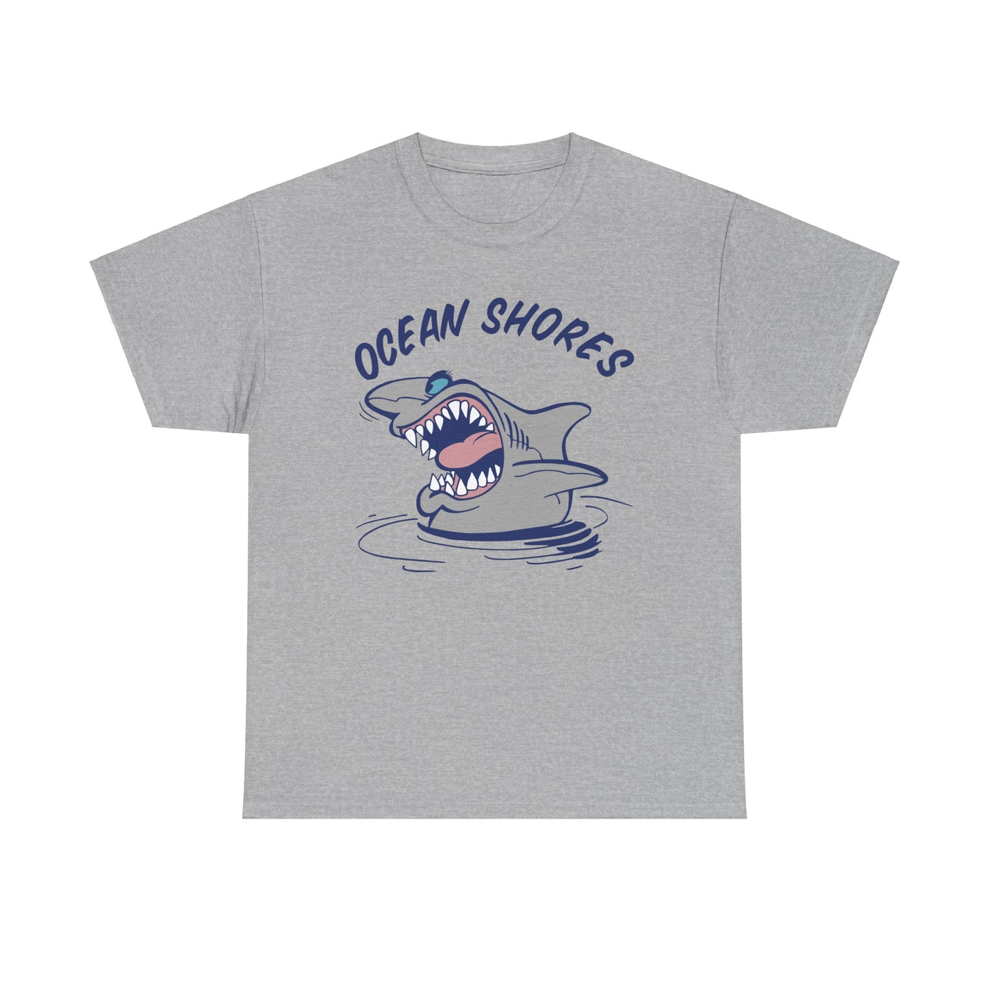 Ocean Shores Shark, Heavy Cotton T-Shirt