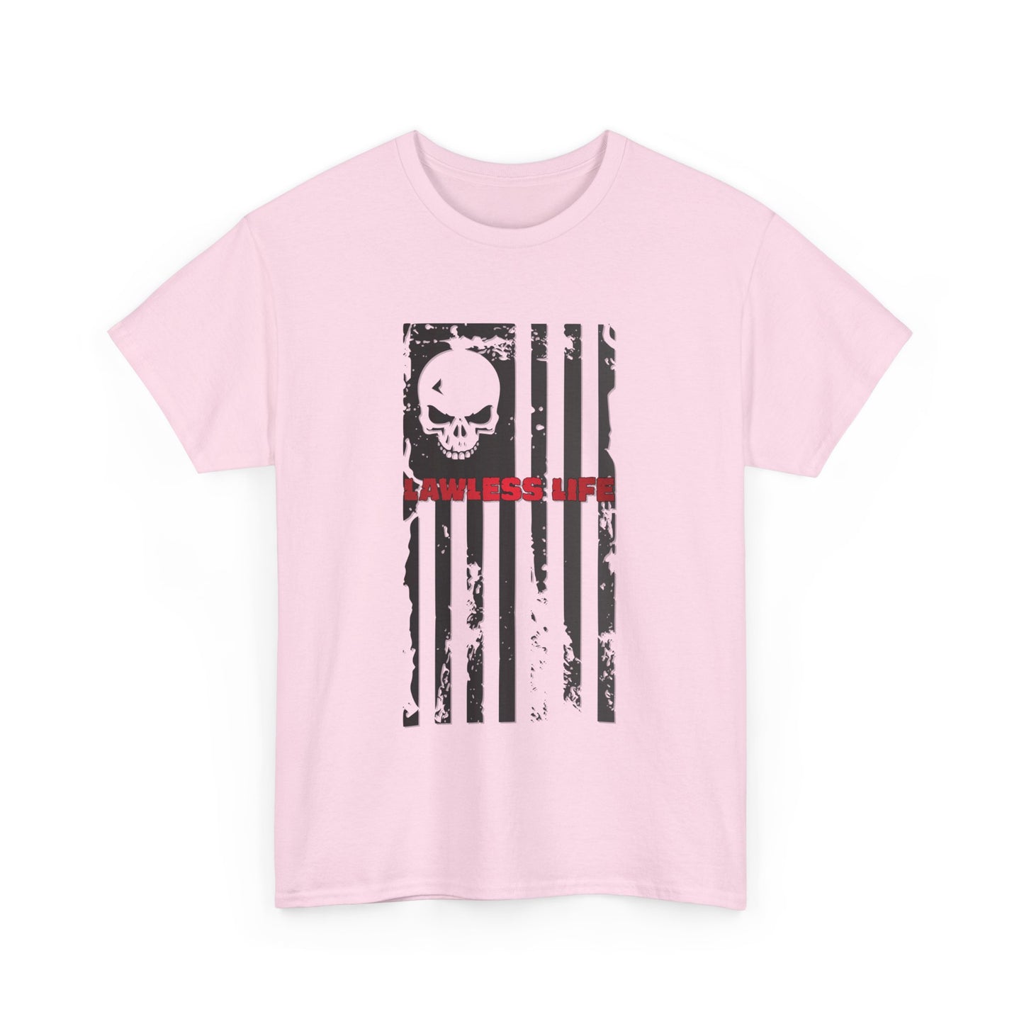 Lawless Life Flag. Heavy Cotton T-Shirt