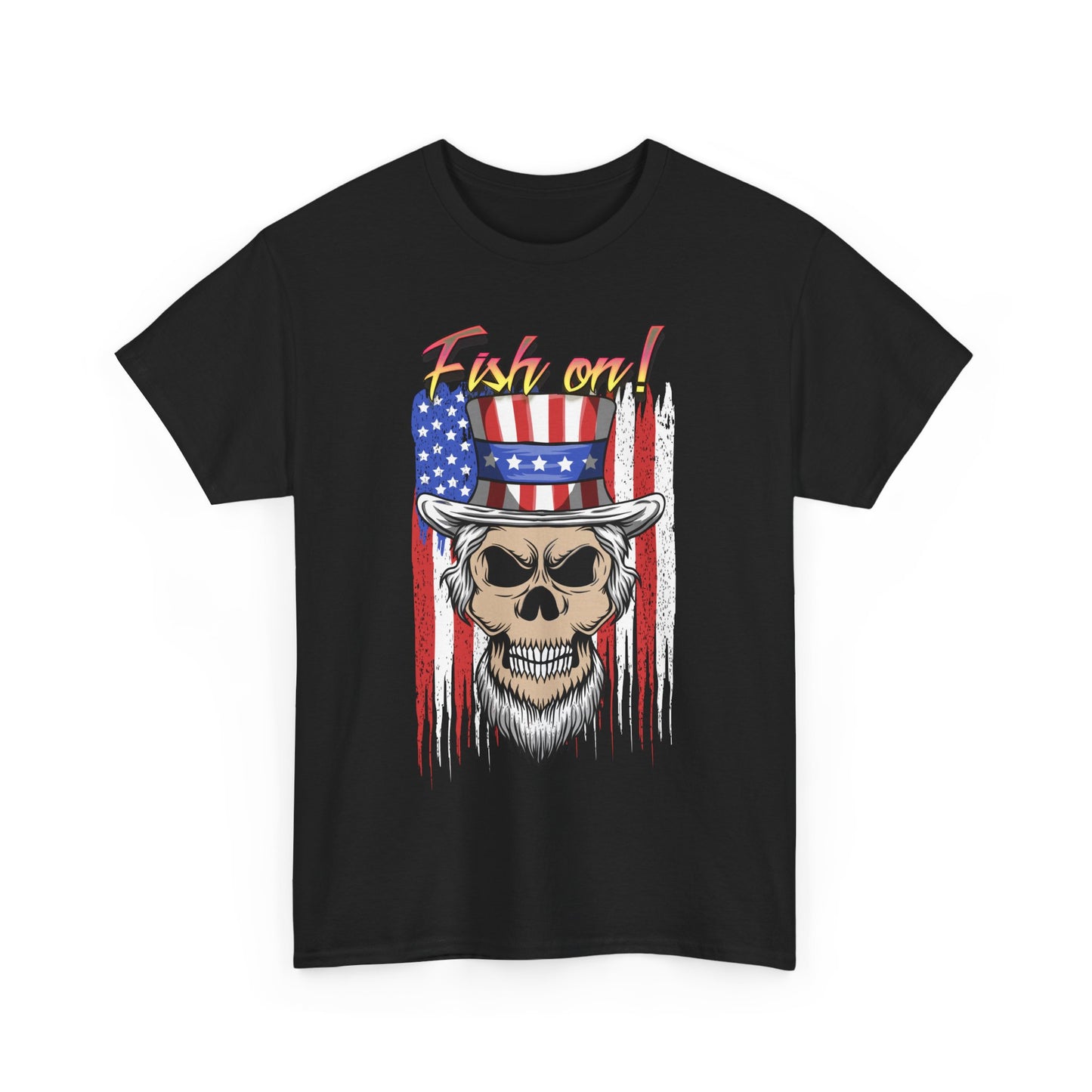 All American Fish on. Heavy Cotton T-Shirt