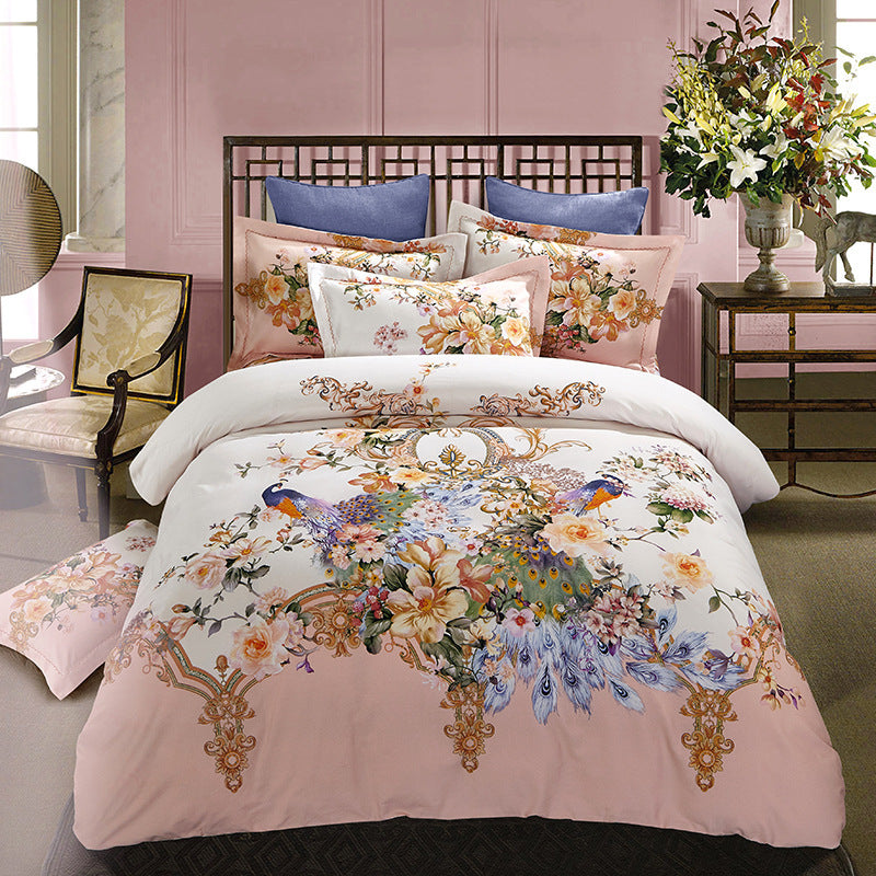 Four-piece cotton bed set