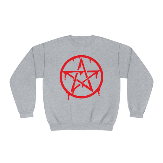 Dripping Pentagram, Unisex NuBlend® Crewneck Sweatshirt