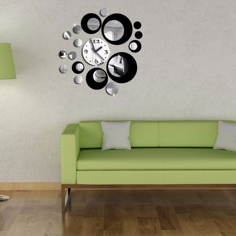 3D Acrylic Mirror Wall Clock