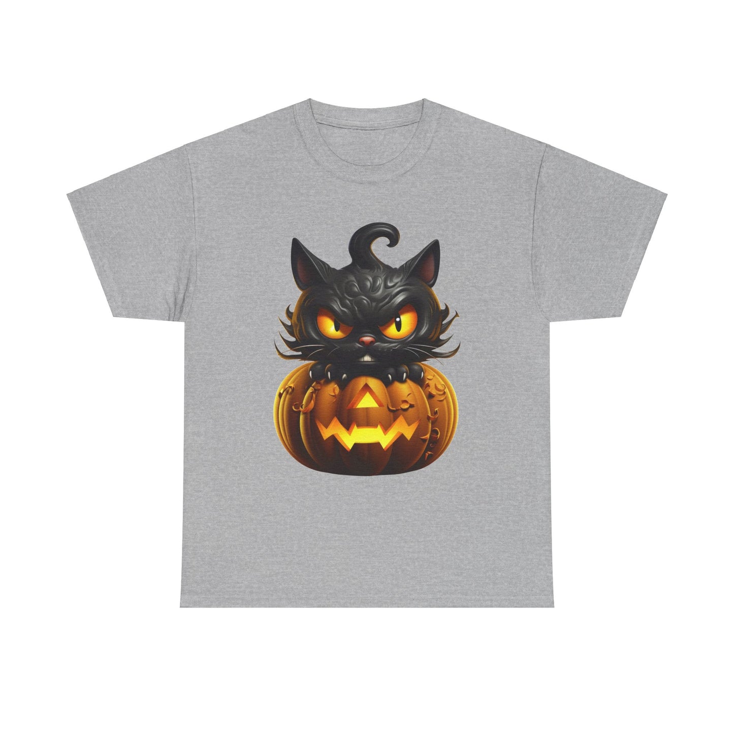 Halloween Kitty. Heavy Cotton T-Shirt