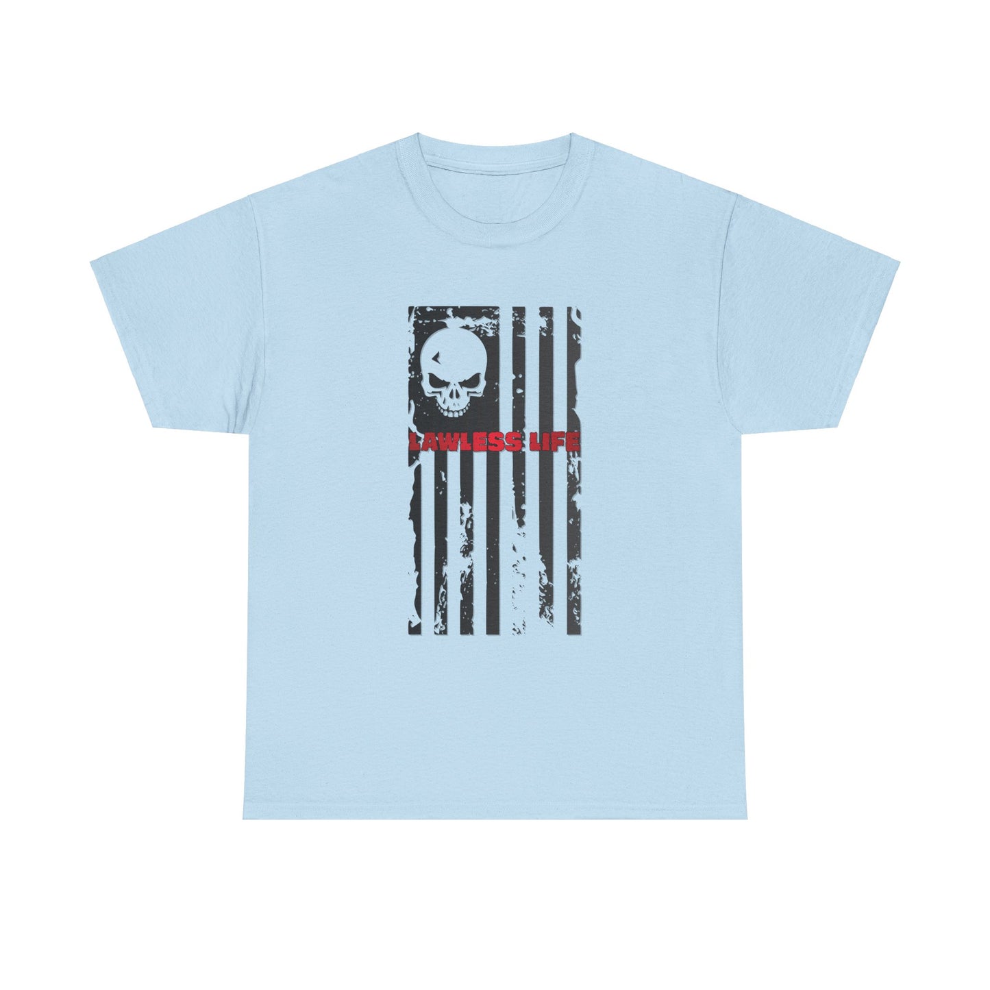 Lawless Life Flag. Heavy Cotton T-Shirt