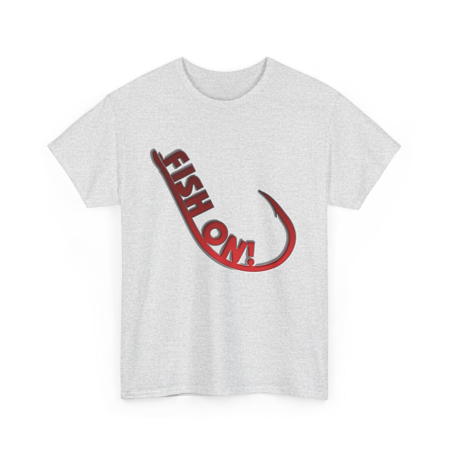 Fish on hook, Heavy Cotton T-Shirt