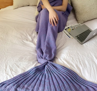 Hot Mermaid Blanket Handmade Knitted