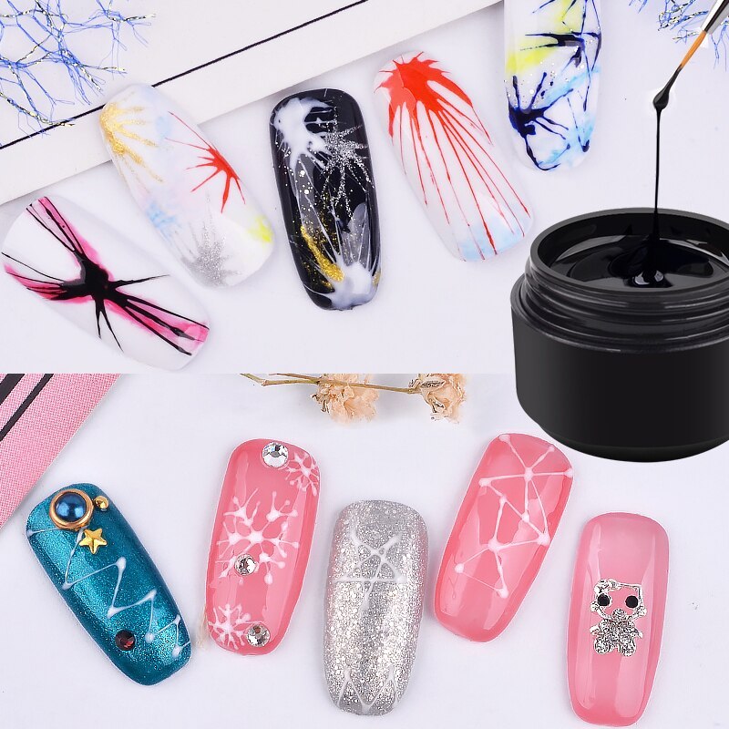 Creative Nail Elastic Drawing Nail Oil