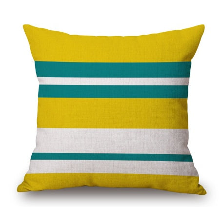 Geometric print cushion cover