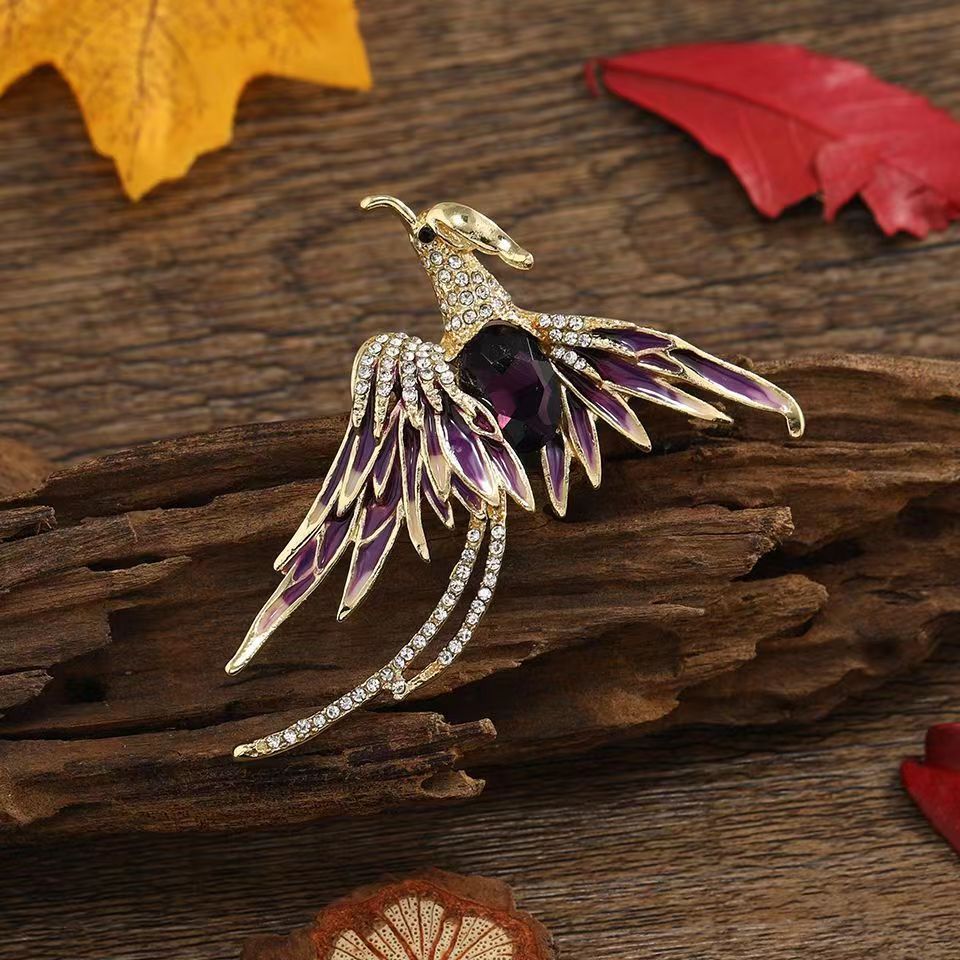 Elegant Phoenix Brooch