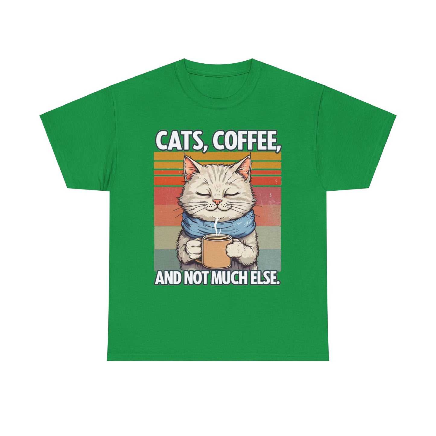 Cats, Coffee and not much else. Heavy Cotton T-Shirt