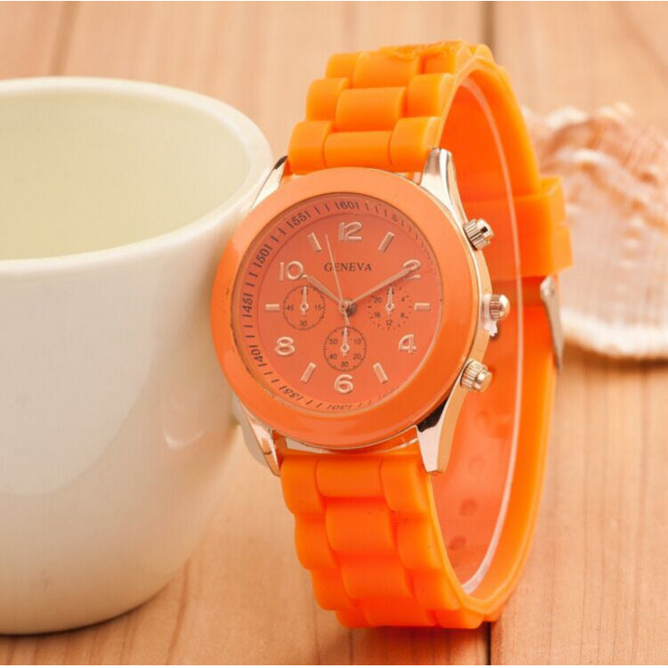 Geneva jelly silicone watch