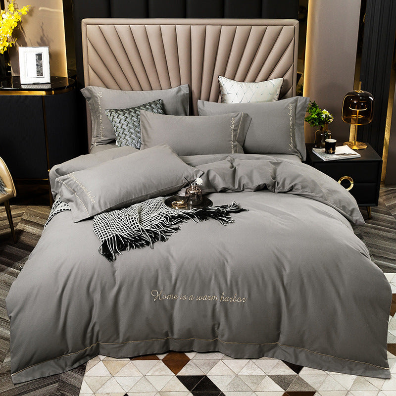 Brushed bedding set