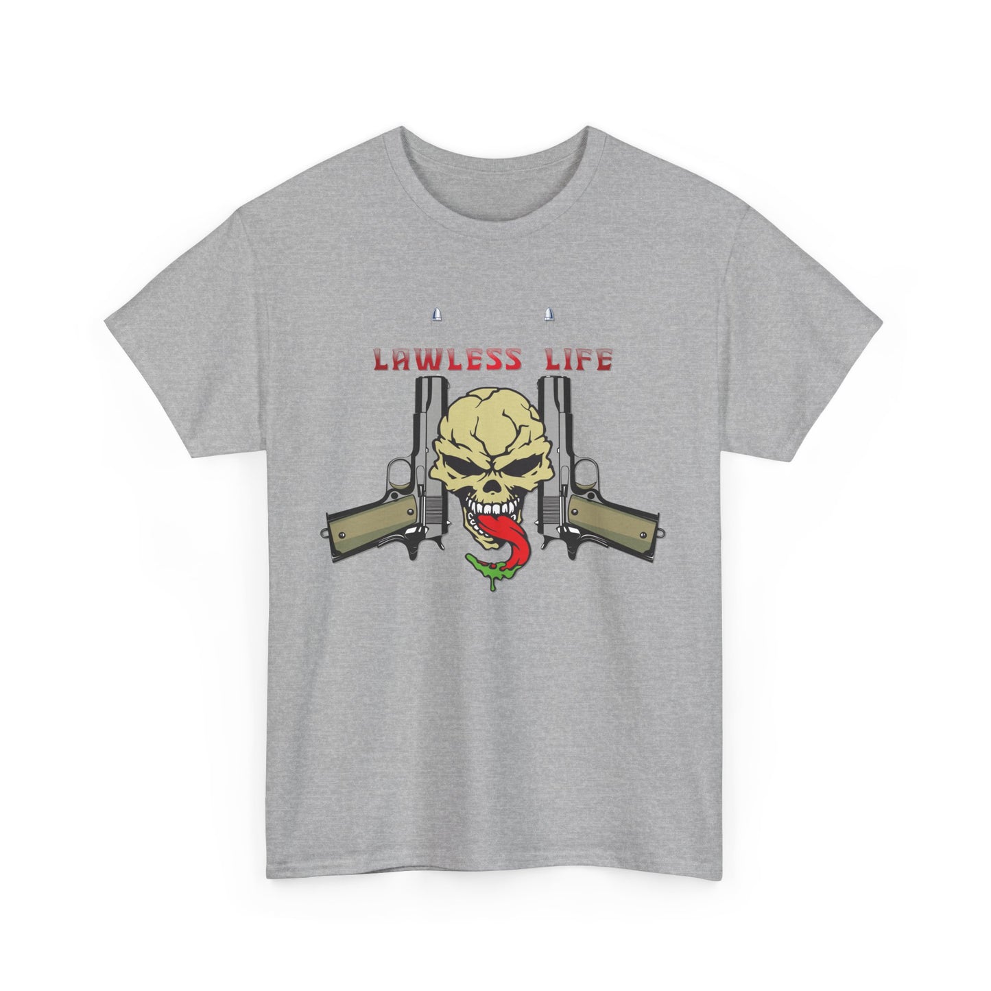 Lawless Life Pistols. Heavy Cotton T-Shirt