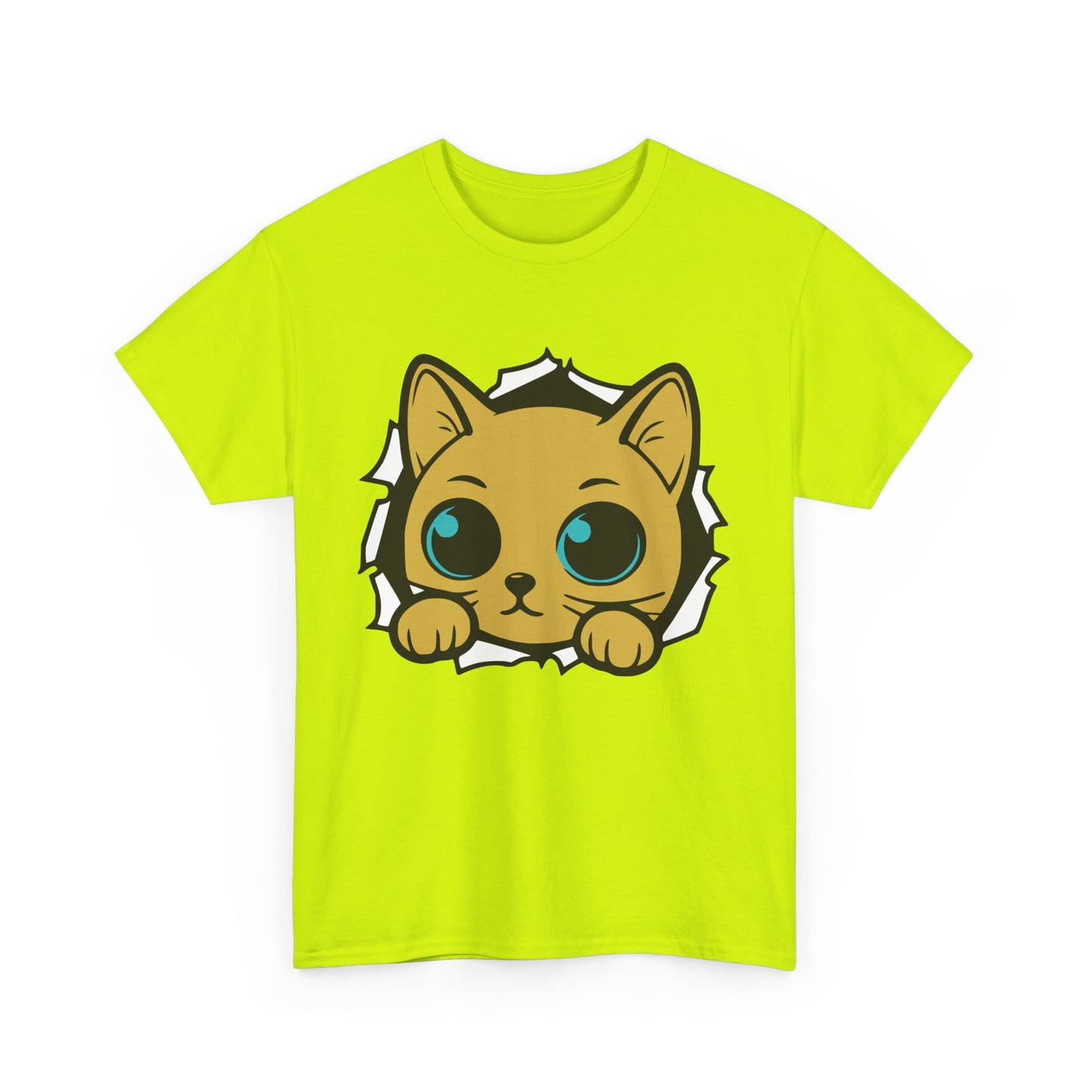 Breaking out Cat. Heavy Cotton T-Shirt