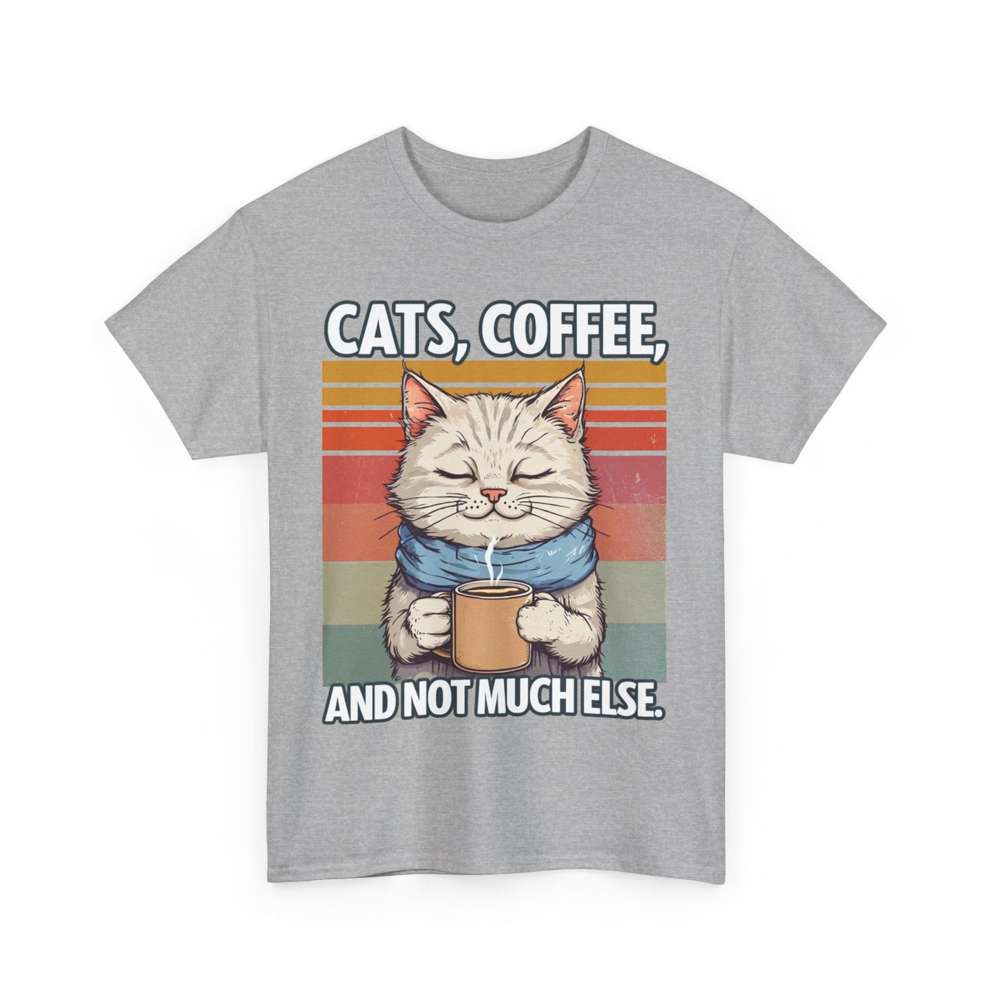 Cats, Coffee and not much else. Heavy Cotton T-Shirt