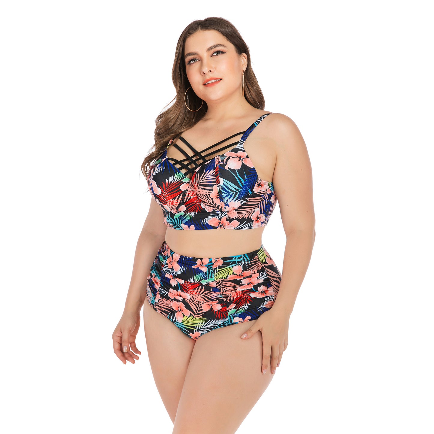 Plus size underwire swimsuit