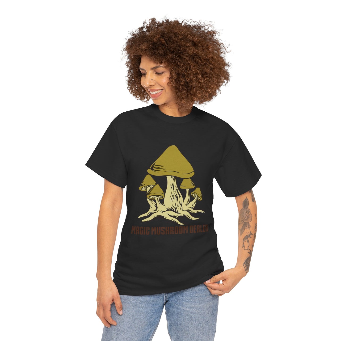 Magic Mushroom Dealer. Heavy Cotton T-Shirt