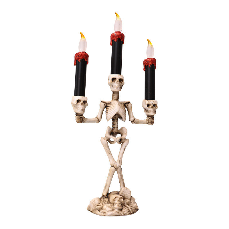 Halloween skeleton candles  decoration