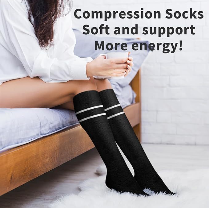 Elastic Compression Mid-calf Socks