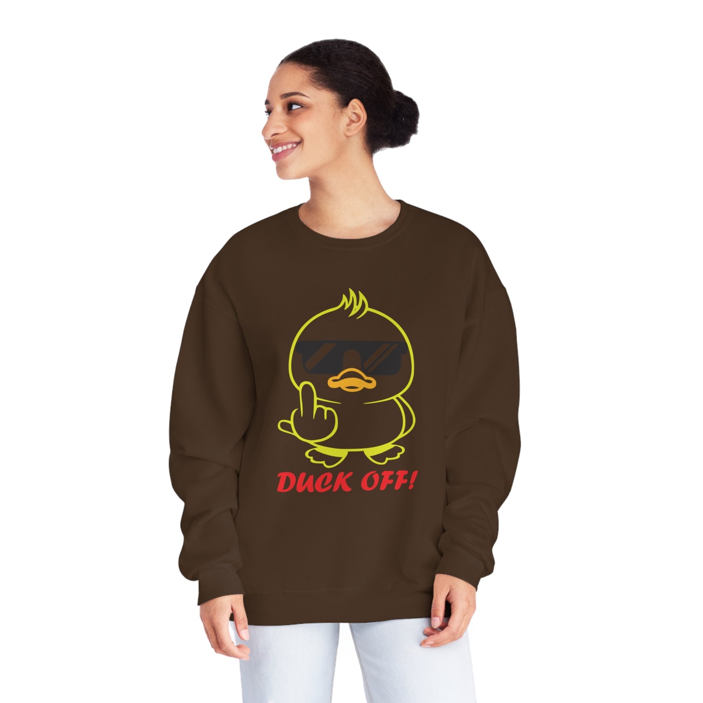 Duck Off, Unisex NuBlend® Crewneck Sweatshirt